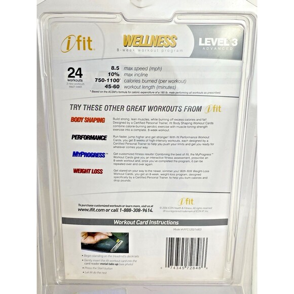 IFit Advanced Wellness Treadmill Level 3 SD Card Workout Program Treadmill Disc - Picture 3 of 6